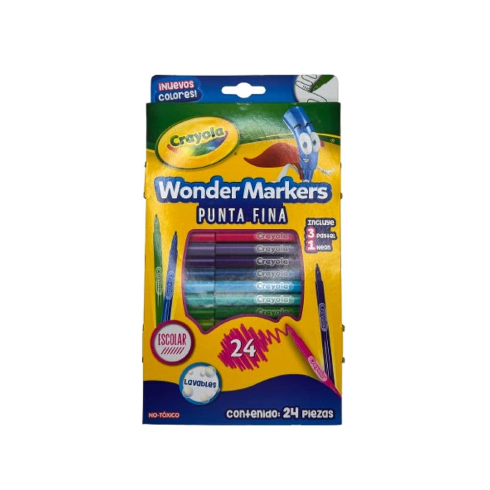 Wonder Markers Punta Fina x 24